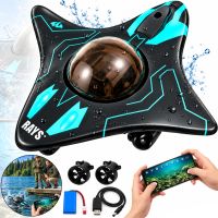 Rays 777-273 Radio-Controlled Underwater Stingray Spy Boat with Underwater Wi-Fi Camera, Rechargeable Remote-Controlled Drone—For Ages 8 and Up