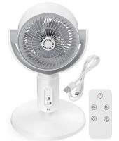 Floor standing cordless fan Circulation Fan F1 tabletop air cooler with remote control, timer and height adjustment 5 modes from USB