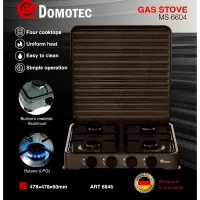 Table gas stove Domotec MS-6604 4-burner gas stove taganok, gas stove