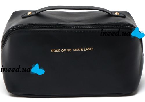 Косметичка органайзер для хранения косметики Rose Of Mon's Land Beauty Box Bag женская дорожная сумка с ручкой, водонепроницаемая Mons Черная