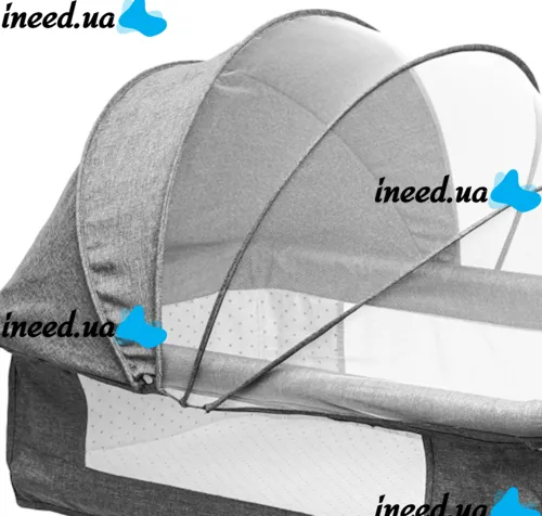 Детская приставная кроватка колыбель Baby Crib D929 люлька с москитной сеткой, корзиной для хранения и регулировкой высоты для новорождённых X-637