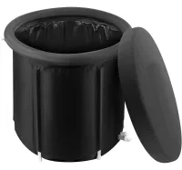 Надувная бочка для моржевания Ice Bath Spa BF-300 300 л круглая каркасная ванна для ледяной терапии и восстановления, купель для холодных ванн