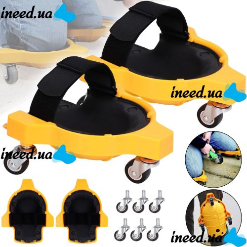 Защитные роликовые наколенники Knee Blades 1603 для строительных работ, защита на колено с поворотными колесами для ремонта напольных покрытий