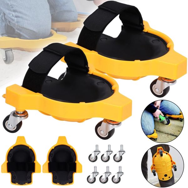 Защитные роликовые наколенники Knee Blades 1603 для строительных работ, защита на колено с поворотными колесами для ремонта напольных покрытий
