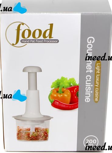 Ручной измельчитель овощей Food Processor RM-U-A004 2000мл кухонный мини блендер с тремя лезвиями и контейнером для измельчения продуктов FPC-01