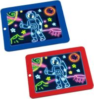 Световой 3D планшет Magic SketchPad RD-2003 волшебная детская светодиодная Led доска для рисования светом с дисплеем и неоновыми маркерами от 3-х лет