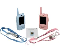 Детская рация с видеосвязью  Video Walkie Talkie JK200 2 штуки аккумуляторная Wi-Fi видео-рация с цветным дисплеем и видеочатом для детей от 6 лет