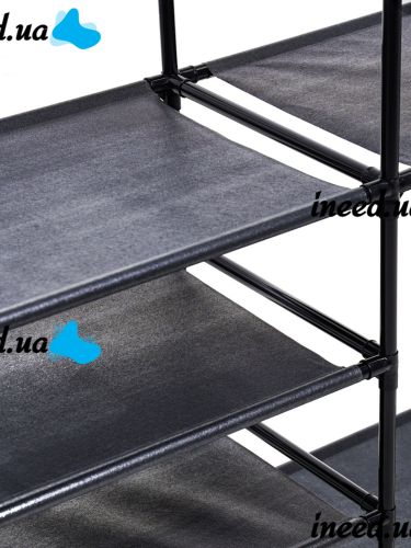 Напольная складная вешалка для одежды Simple Coat Rack Double Row 8518 шкаф органайзер с крючками и шестью полками для обуви, раскладной стеллаж