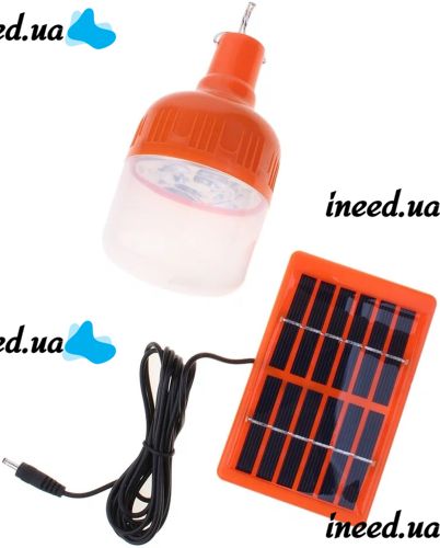 Аварийная LED лампа с солнечной панелью Golden Road GR010 10W аккумуляторный подвесной светильник на солнечной батареи с крючком для кемпинга GR-010