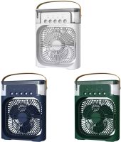 Table fan with humidifier Air Cooler Fan CX-39 600 ml air conditioner with water-cooled air, ice compartment and RGB USB lighting