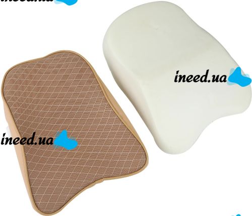 Автомобильная ортопедическая подушка для шеи Car Neck Pillow дорожная накладка на подголовник под голову с эффектом памяти в автомобиль 30х22 см