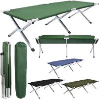Раскладная кровать для кемпинга Camp Bed 190х65 см портативная складная раскладушка с алюминиевым каркасом до 120 кг кровать-раскладушка с чехлом
