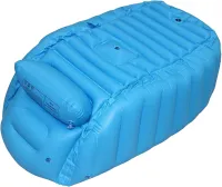 Inflatable Intime Baby Bath Tub JS033 anti-slip bath tub with cushion, drain and foot pump for babies AND1440