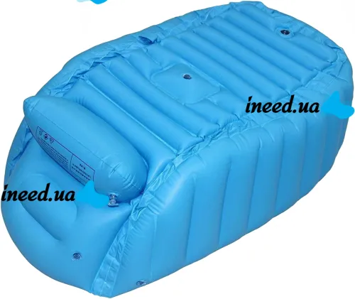 Inflatable Intime Baby Bath Tub JS033 anti-slip bath tub with cushion, drain and foot pump for babies AND1440