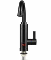 Проточный водонагреватель Delimano RX-011 Black цифровой бойлер с нижним подключением 3200W электрический нагреватель воды на кран с LCD дисплеем