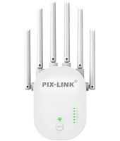 Беспроводной WI-FI репитер Repeater Pix-Link LV-WR60T усилитель сигнала до 300 Мбит с WLAN ретранслятор расширитель диапазона вай фай роутера 6 антенн