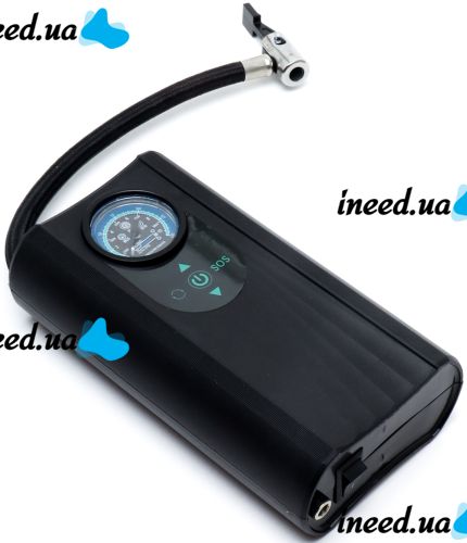 Автомобильный воздушный компрессор Charge Pump CQB001 электрический автокомпрессор с LED дисплеем, насос для подкачки шин от прикуривателя 150 PSI