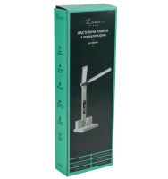 Настольная складная сенсорная лампа Luna ALT-807W светодиодный раскладной LED светильник с двумя источниками света, дисплеем и подставками HT-01