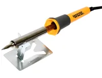 Контактный электрический паяльник Mastertool 44-0009 80W электропаяльник на подставке для соединения и пайки деталей и проводов от сети 220V WL-9
