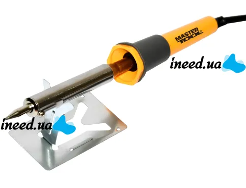 Контактный электрический паяльник Mastertool 44-0009 80W электропаяльник на подставке для соединения и пайки деталей и проводов от сети 220V WL-9