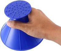 Car Scraper Watering Can for Snow and Ice Glass Snow Loader 3 in 1 Cone Brush Cleaner, Icebreaker for Car Windshield Cleaning Blue