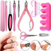Маникюрный педикюрный набор Cutter Set AND 209 многофункциональный комплект инструментов 10 предметов для маникюра и педикюра ногтей в блистере