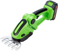 Аккумуляторные садовые ножницы Garden Cutter Vcitn 2 в 1 ручной триммер кусторез для стрижки газонов, кустарников и травы с двумя насадками 24V