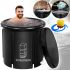 Надувная бочка для моржевания Ice Bath Spa BF-300 300 л круглая каркасная ванна для ледяной терапии и восстановления, купель для холодных ванн