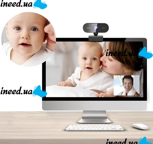 Проводная веб-камера для трансляций Web Camera USB05 Full HD 1080p внешняя веб камера с микрофоном и шумоподавлением для ПК и ноутбука от USB