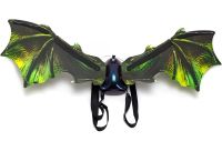 Детские подвижные крылья Динозавра Dinosaur Wings 2 электрические карнавальные крылья на ремешках с подсветкой музыкой и эффектом порхания 85 см