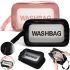 Косметичка органайзер для зберігання косметики Washbag XL-1018 прозора Дорожня сумка, водонепроникний несесер на блискавці з ручкою Travel Bag