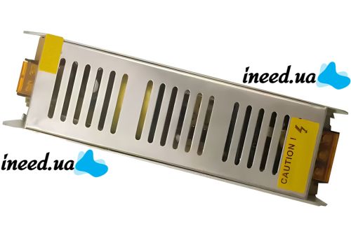 Імпульсний блок живлення Metal Long 12V 35A 420W S-420 - 12 мережевий адаптер з пасивним охолодженням для світлодіодних LED ламп в металевому корпусі