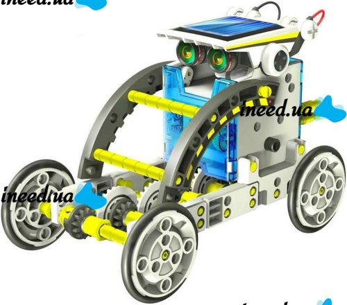 Развивающий робот конструктор Solar Robot 14 в 1 роботостроение на солнечной батареи, игрушка трансформер на 2 уровня сложности для детей от 10 лет