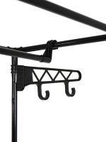 Напольная складная вешалка для одежды Simple Coat Rack Double Row 8518 шкаф органайзер с крючками и шестью полками для обуви, раскладной стеллаж