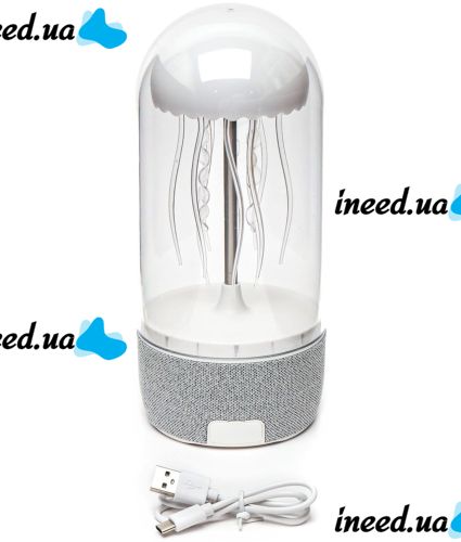 Портативная Bluetooth колонка ночник Медуза Jellyfish Speakers MAX 113 настольный беспроводной блютуз светильник с RGB подсветкой и SD картой от USB