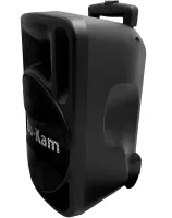 Аккумуляторная колонка караоке Su-Kam BT-100D 500W USB AUX SD портативная акустическая Bluetooth система с беспроводным микрофоном 12V/220V Черная