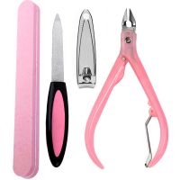 Маникюрный педикюрный набор Cutter Set AND 209 многофункциональный комплект инструментов 10 предметов для маникюра и педикюра ногтей в блистере
