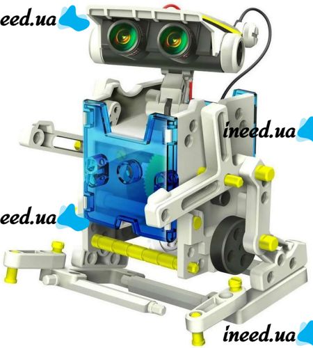 Развивающий робот конструктор Solar Robot 14 в 1 роботостроение на солнечной батареи, игрушка трансформер на 2 уровня сложности для детей от 10 лет