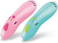 Аккумуляторная ручка с трафаретами 3D Painting Pen K9901 500 mAh беспроводная низкотемпературная 3Д ручка для объемного рисования моделей пластиком