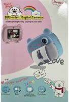 Kids DIY Instant Digital Camera M3 3 in 1 Polaroid digital camera for photos and videos on battery Pink
