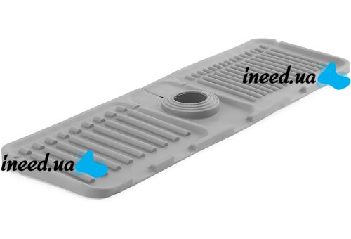 Силиконовый коврик для раковины Drain Mat LY-692 противоскользящая подкладка брызговик на мойку под кухонный смеситель со сливом для воды