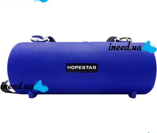 Беспроводная Bluetooth колонка Hopestar H39 10W портативная аккумуляторная блютуз акустика со светодиодной LED подсветкой FM-радио USB microSD AUX
