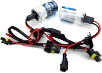 Комплект ксенона Bosch H3 HID 4300K 35W 12V с блоками розжига и лампами, набор ксеноновых ламп для фар в авто Теплый белый