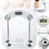 Domotec MS-2003B Electronic Floor Scales up to 180 kg Square Glass Scales with LED Display for Weighing Domotec MS2003B 0.1 kg Pitch Transparent