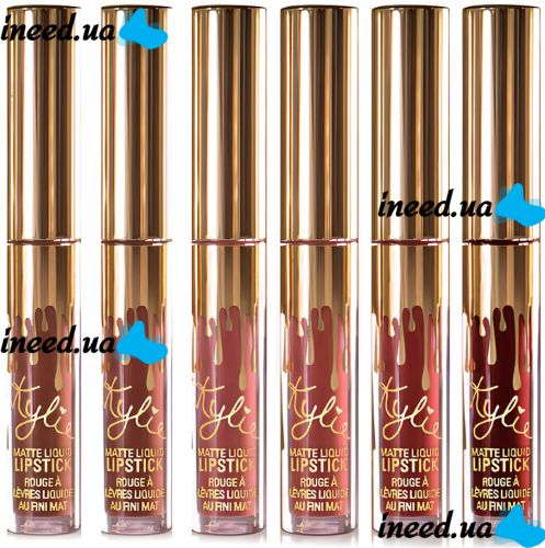 Набор жидких матовых помад Kylie Birthday Edition KL6 блеск для губ 6 оттенков 0.65 мл комплект декоративной женской косметики для макияжа Кайли