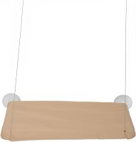 Window bed for cats Sunny Seat Window Cat Bed Hanging Hammock with suction cups 54x34 cm hammock-bed on the window for domestic cats up to 22 kg Beige
