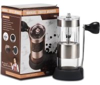 Ручная кофемолка Coffee Grinder HD-A75 механический измельчитель кофейных зерен с регулировкой помола, мельница со стальными жерновами LY-958