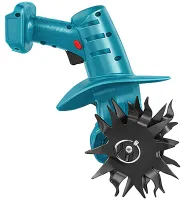 Аккумуляторный ручной мини культиватор Makita G6685 для рыхления и прополки огорода, беспроводной электрокультиватор с 2 аккумуляторами для сада