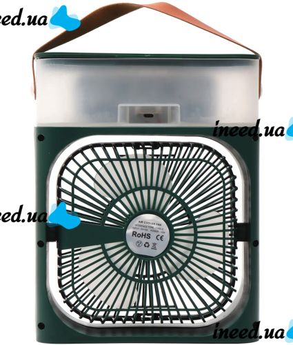 Table fan with humidifier Air Cooler Fan CX-39 600 ml air conditioner with water-cooled air, ice compartment and RGB USB lighting