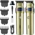 VGR V-991 5W cordless hair clipper 4 interchangeable attachments, cordless men's beard and moustache trimmer with LED display USB